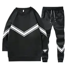 Летний осенний спортивный костюм, повседневный мужской спортивный костюм с круглым вырезом и коротким рукавом, комплект из 2 предметов, футболка с рукавом три четверти, мужская спортивная одежда