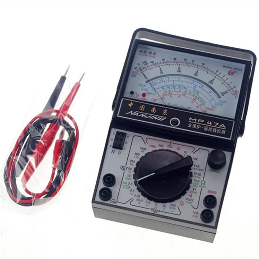 1 Pc Volt Ohm Amp AC DC Mechanical High precision Battery Tester Meter Gauge Analog Multimeter