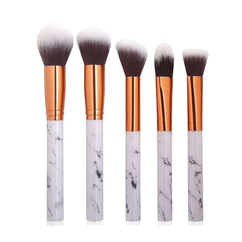 Marble Texture Makeup Brush Foundation Concealer Powder Eyeshadow Eyebrow Brush plastic makeup brushes pincel maquiagem#N