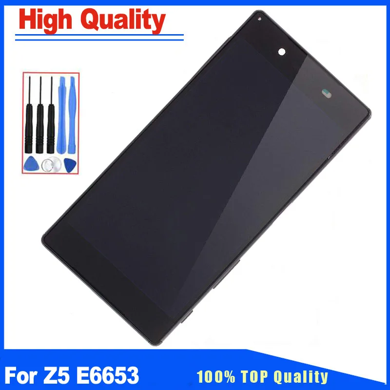 

5.2"For Sony Xperia Z5 E6603 E6653 E6683 E6633 LCD Display Touch Screen Digitizer With Frame Full Assembly Replacement