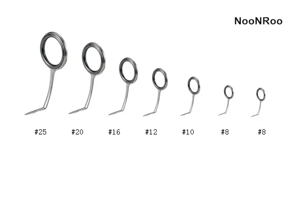 

T-ATST Guide Set Fishing rod guides with SIC ring , one set (7pcs) fishing rod parts repair guide