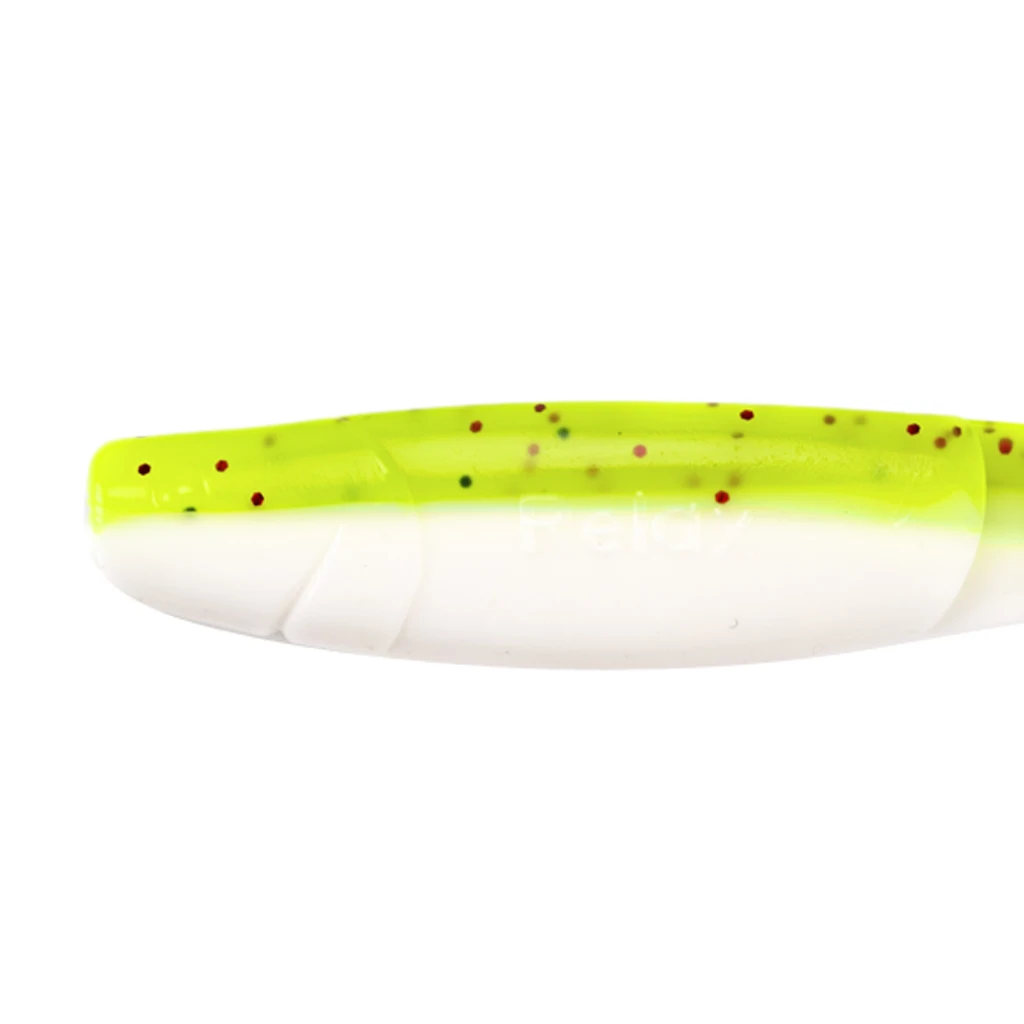 6pcs Swimbaits Minnow/Shad Paddle Tail Worms Soft Fishing Lures Baits for Saltwater and Freshwater Bass Trout Walleye Lure