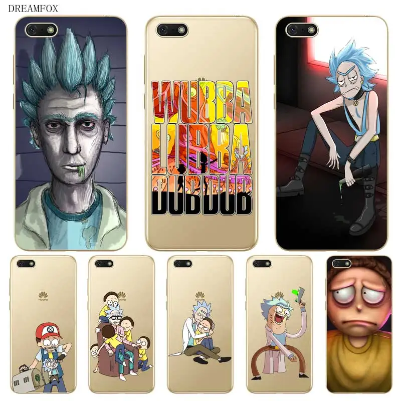 

N374 Rick Morty Interesting Soft TPU Silicone Case Cover For Huawei Honor 6A 6C 6X 7A 7C 7S 7X 8 Lite Pro