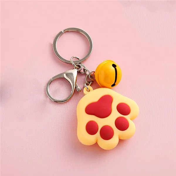 Buy Cute Cat Claw Keychain Small Gift Key Chain Circle