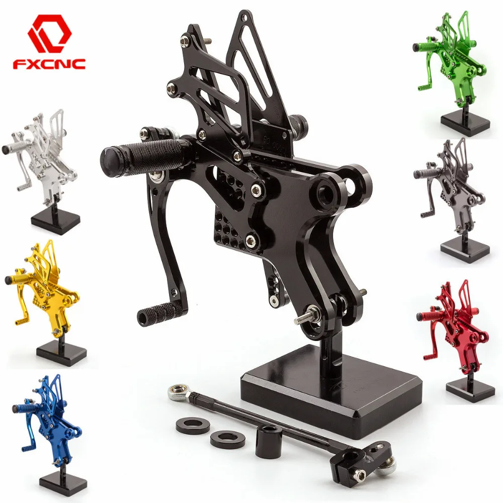 

FXCNC Aluminum Motorcycle Rearsets Foot Pegs Footpeg Footrest Rear Set Brake Shift Gear Lever Set For Honda CBF150 CBF 150
