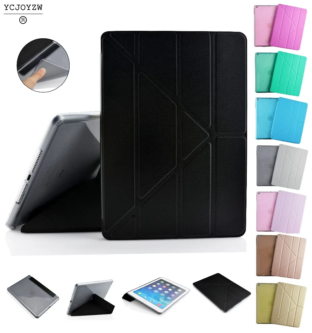

Official Smart Case for Apple ipad 4 3 2 Case ,YCJOYZW - PU Leather Smart Cover Auto Sleep TPU soft shell Case for ipad 2 3 4