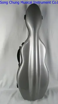 Strong glass fiber gray 4/4 violin case,two bow's holders Strong glass fiber gray 4/4 violin case,two bow's holders