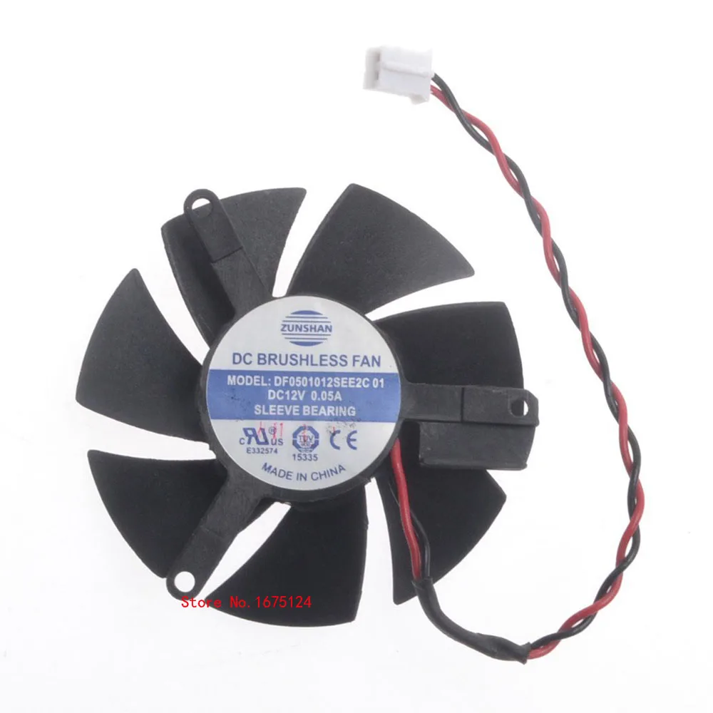 Вентилятор Охлаждения видеокарты DF0501012SEE2C 47 мм DC 12 В VGA для Sapphire X1300 HD4650 HD3650|vga cooler