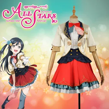 

Love Live! All Stars! Yuki Setsuna Stage Dress Concert Cosplay Costume Adult Women Fancy Outfit Clothing with Stockings Gloves