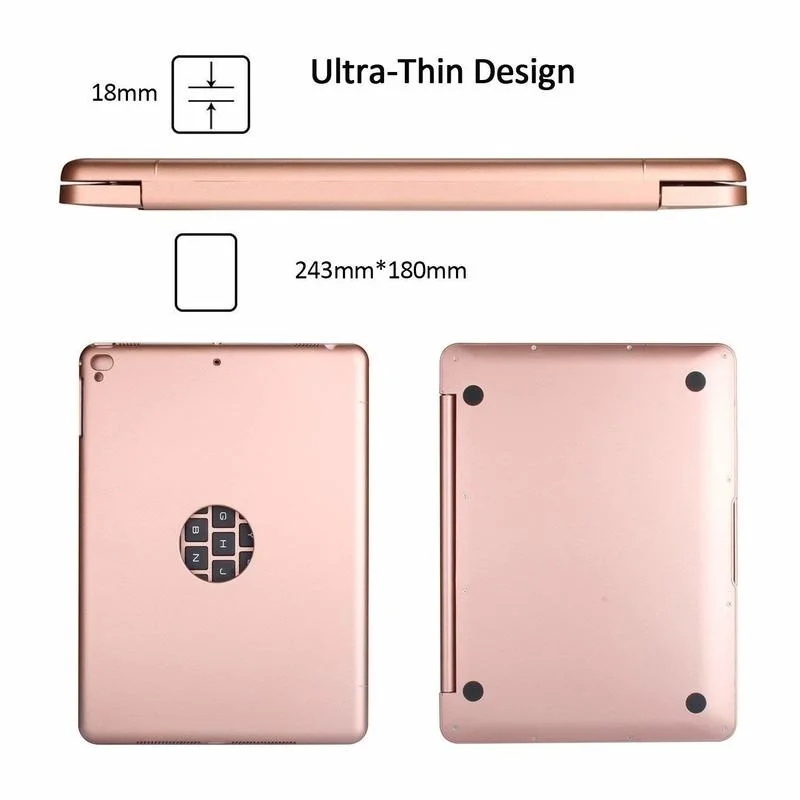 Ультратонкая портативная беспроводная Bluetooth клавиатура с режимом сна для Apple iPad
