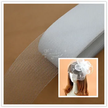 

Soft 2.5cm 5cm Horsehair Braid Flexible Wedding Fascinator Crinoline clear/white for dress hats making