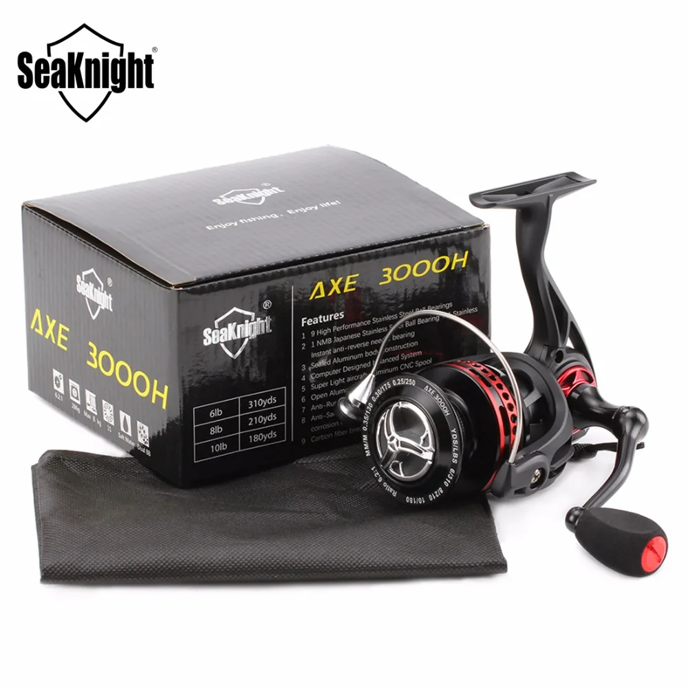 SeaKnight AXE Антикоррозийная катушка для спининга 6.2:1 Высокого Скорость 11BB 2000H 3000H 4000H Цельнометаллический катушки для спининга рыбалка катушка Морская рыбалка соленая вода Прядильное колесо fishing tackles