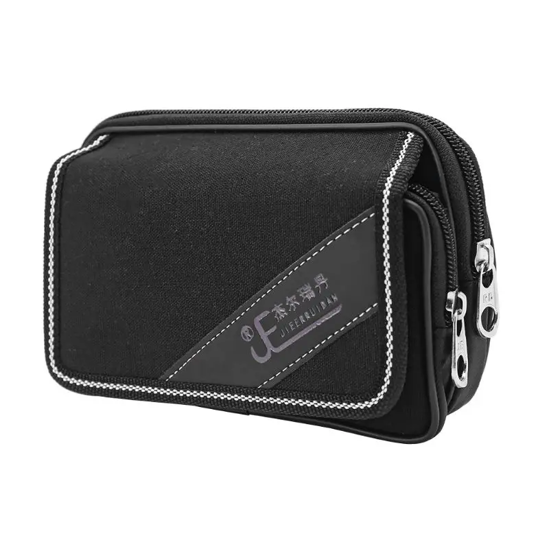 

Unisex Casual Smart Phone Case Zipper Waist Belt Bag Cover Card Pocket Bags