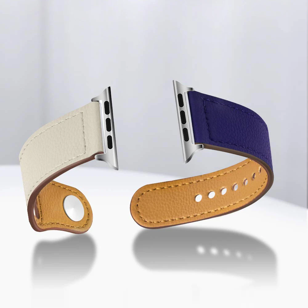

Leather Strap For Apple Watch Band 4/3 38mm 44mm Watch Band 42mm 40mm Mix Color Leather Silicone Apple Watch Band Clock Wrist