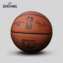 Spalding Nba профессиональный игровой Крытый из натуральной кожи Basketball74-569y Baloncesto Официальный игровой мяч
