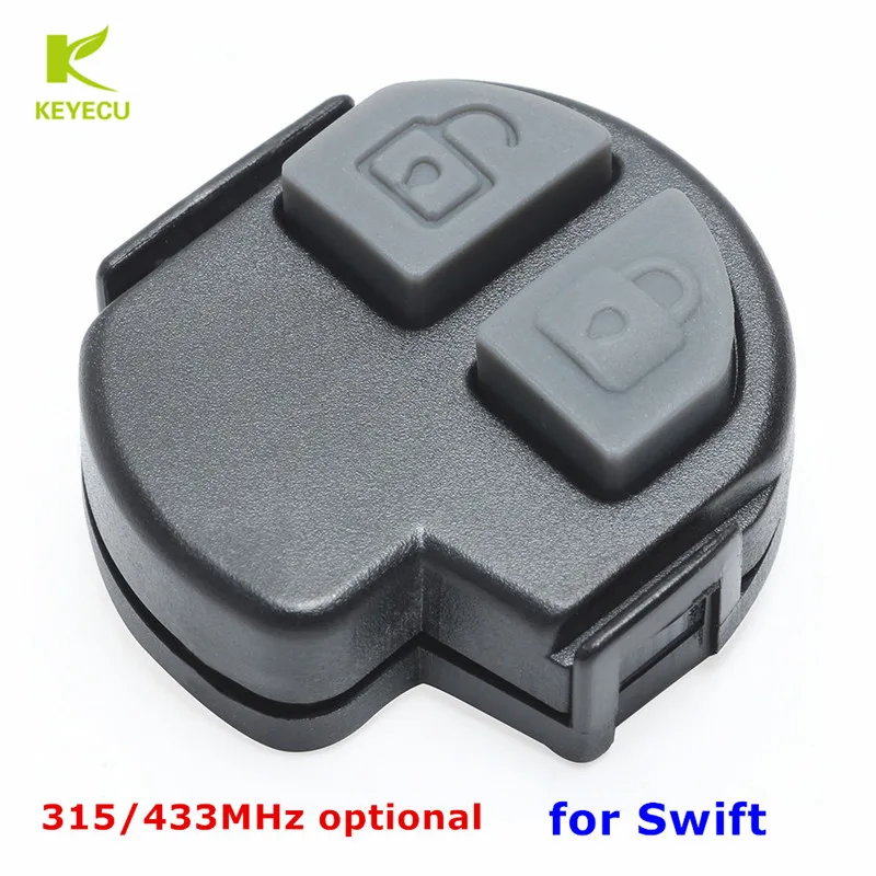 KEYECU новая Замена дистанционного PCB платы Fob 2 кнопки 315/433 МГц для Suzuki Swift 2005-2010 |