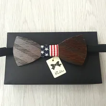 Америка горячие модные мужские деревянный галстук-бабочка аксессуар бабочка свадебное мероприятие деревянный галстук-бабочка для мужчин бабочка шеи галстуки