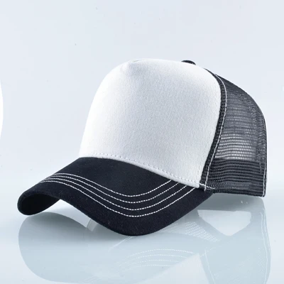 TQMSMY Men Summer Cotton Embroidery Animal Baseball Cap for Women Mesh Donkey Trucker Cap Hats For Men Gorras Casual Caps TDLV - Цвет: WHITE