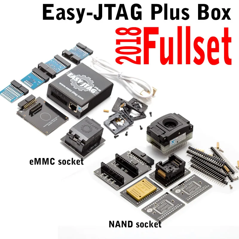

Original New version Full set Easy Jtag plus box Easy-Jtag plus box + EMMC socket + NAND socket For Iphone/ HTC/ Huawei/LG/ SAM