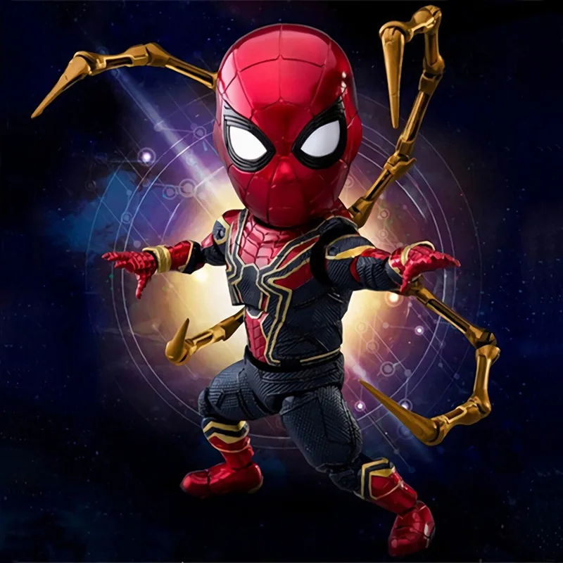 

Avengers III Infinity War Iron Spider Vairant Action Figure Egg Attack Iron Spider PVC figure Toy Brinquedos Anime 17CM