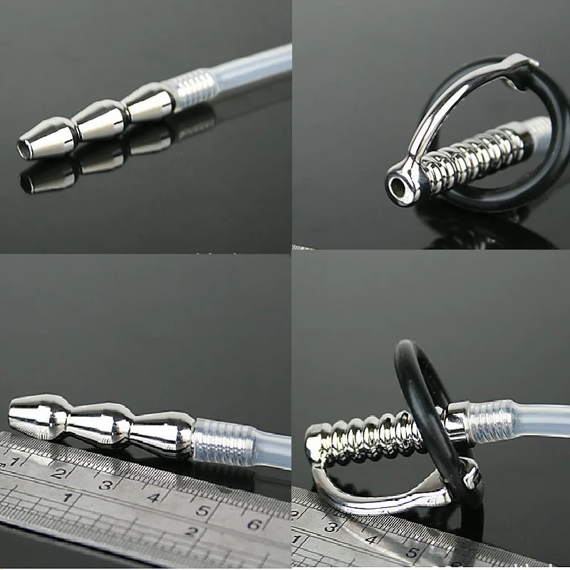 Urethral Sound Penis Plug Probe Catheter Prince Wand Male Hands Free Masturbator Ball Stretcher Sex Toy for Man