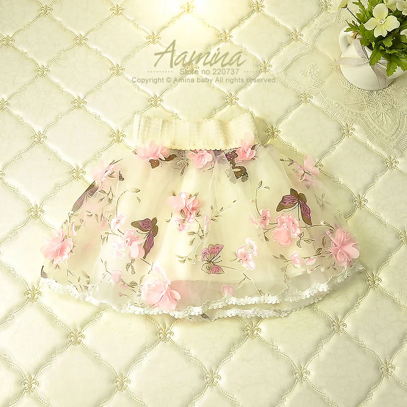 [Aamina]Petal Ruffles baby girls skirts, tutu faldas skirt,summer clothes wholesale baby boutique clothing 5pcs/lot 20-UP1340-25