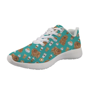 

Customized Pomeranians Printed Sneakers Men's Casual Shoes Flats Lace-up Autumn Leisure Shoes for Man Male Boys Zapatos