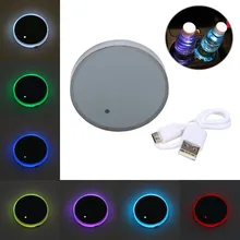 1 шт. водонепроницаемый подстаканник Нижняя накладка коврик RGB светодиодный светильник отделка для всех моделей автомобилей