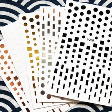 J-200 серии стикеры 3D на ногти nail Art Шаблон для украшения ногтей