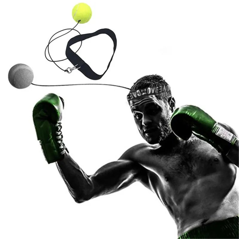 1 м мяч для борьбы бокс оборудования с головным ремешком для рефлекс скорость Training удар Муай Тай упражнения оголовье