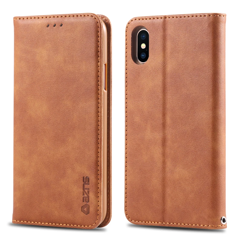 

Vintage Wallet Flip Case for iPhone 6 S 6s 7 8 Plus Silicone Cover Leather Card Slots Holder Phone Case for iPhone X XS Max XR