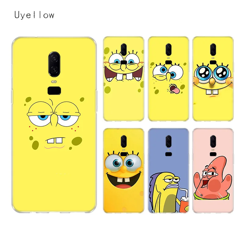 Uyellow Cute SpongeBob SquarePants Silicone Soft TPU Phone Case For One Plus font b 7 b
