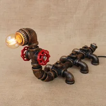 Винтажная Ретро черная мастерская животное гусеница настольная лампа e27 светильники бра для спальни прикроватная мастерская офиса