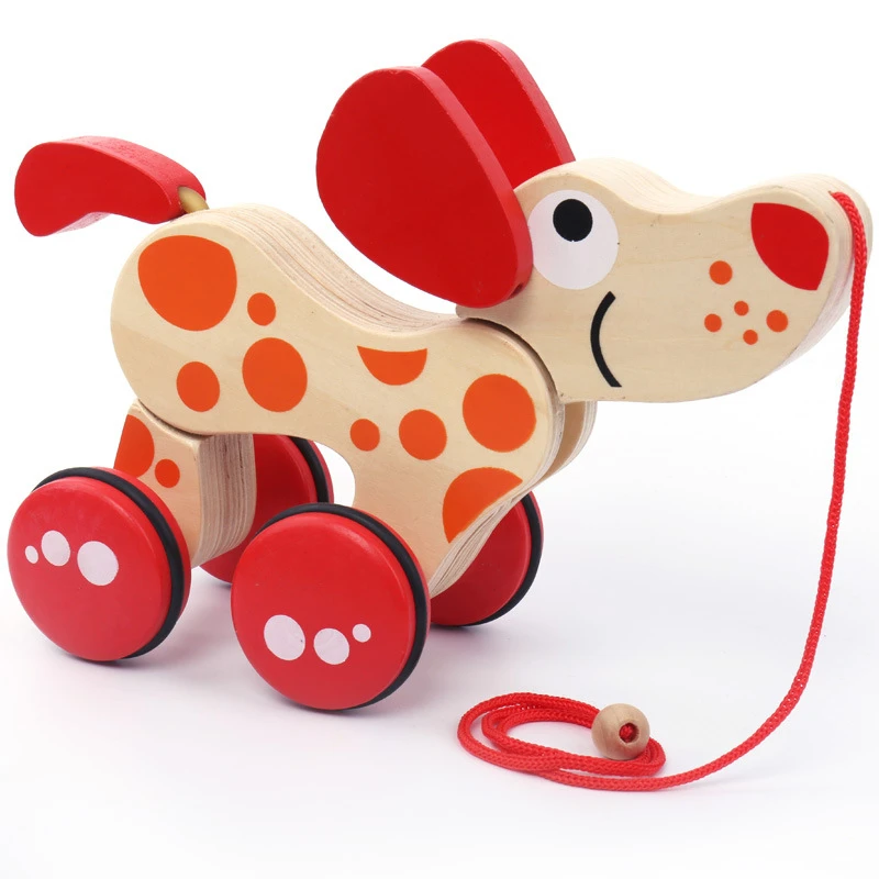 1 шт. деревянная игрушка с изображением животных, игрушечная собака, щенок, мозаика с изображением собаки, малыши, ходячие хвосты