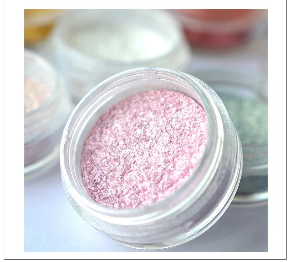 LOVE ALPHA Glitter Powder Eyeshadow Single 16 Colors Makeup Pigments Shimmer Eyeshadow Powder Glitter Eye Shadow Cosmetics