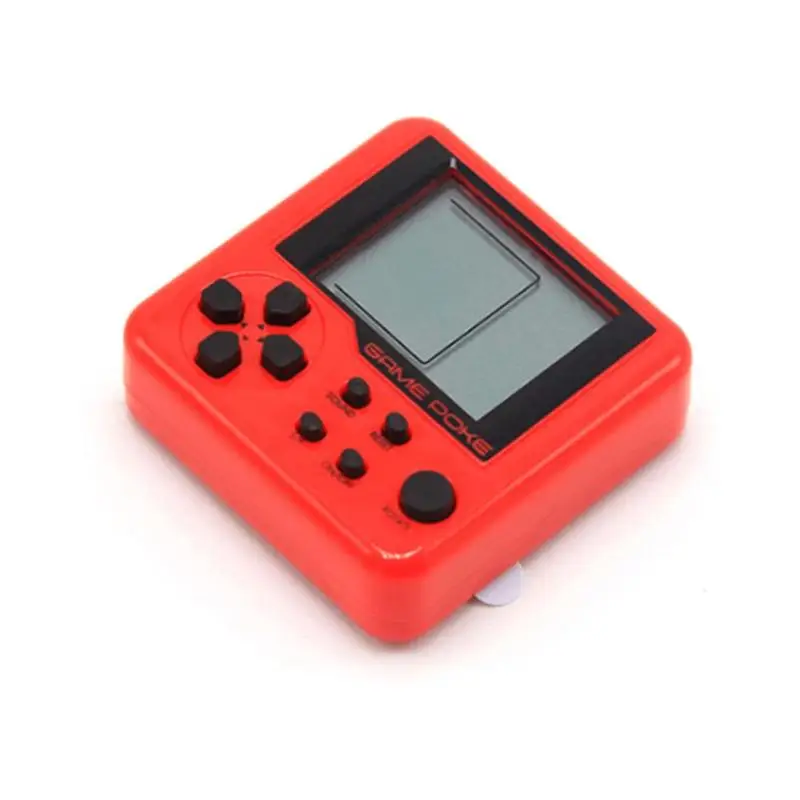 ABS Classic Games Child Tetris Pocket Game Consoles Portable Mini Electronic Pet Games Machine Tetris Brick Gaming Keychain Toys