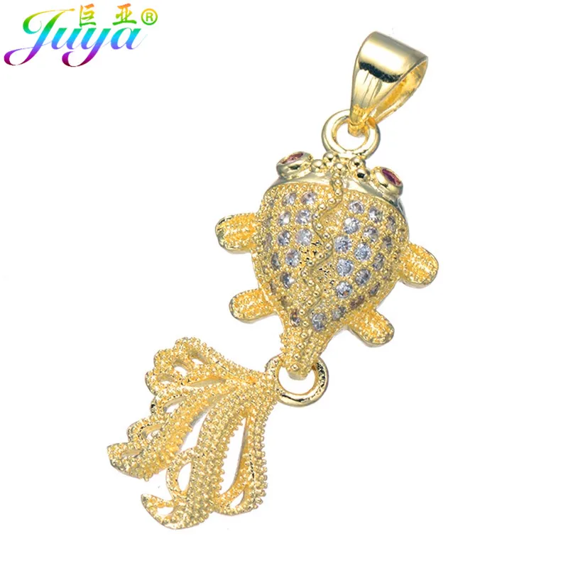 

Juya DIY Jewelry Supplies Micro Pave Zircon Cat Hamsa Star Fish Charms Pendant For Women Kids Handmade Pendant Jewelry Making