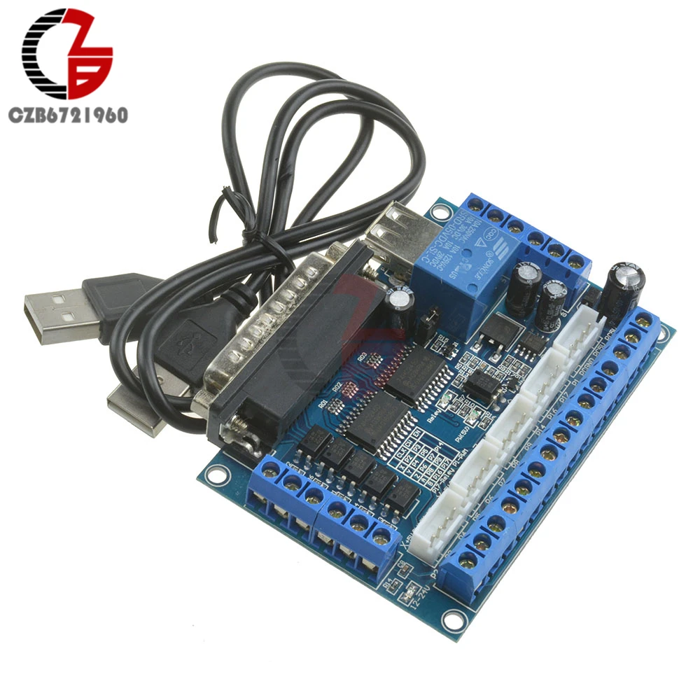 5 оси ЧПУ Breakout Board с оптической муфтой шагового двигателя драйвер MACH3