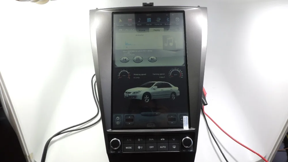 "YOKOTRON" 12," Telsa стиль сенсорный Android 7,1 Автомагнитола RDS для Honda Accord 7 CL7 2003-2007+ gps