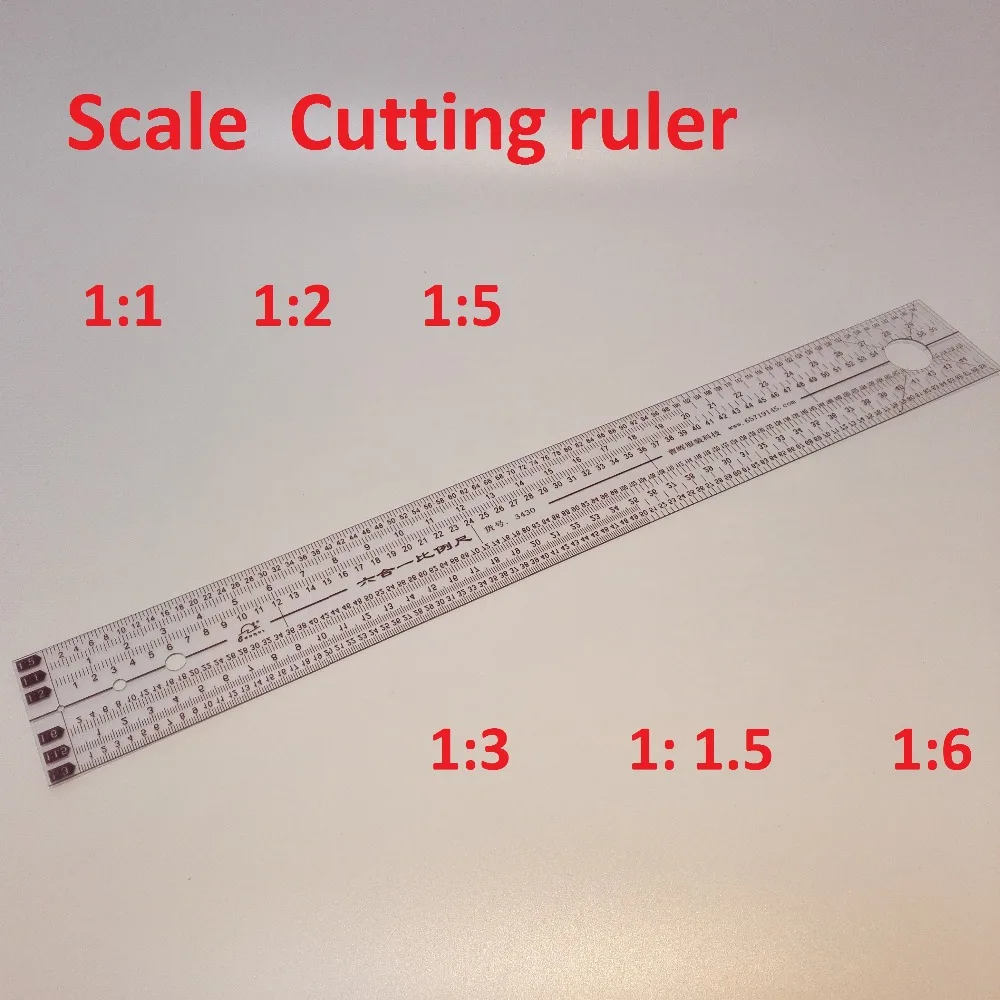 

30cm Scale cutting rulers Clothes the proportion of ruler cutting tools ruler for cutting tools to draw clothes #3430