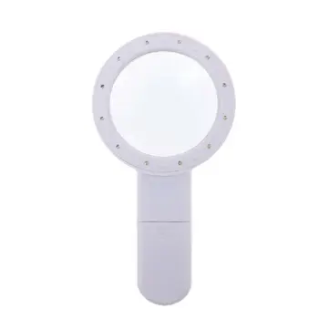 

30X Magnifying Glass with Light, Handheld Lighted Magnifier with Large Double Glass Lens Led Magnifiers for Seniors Reading