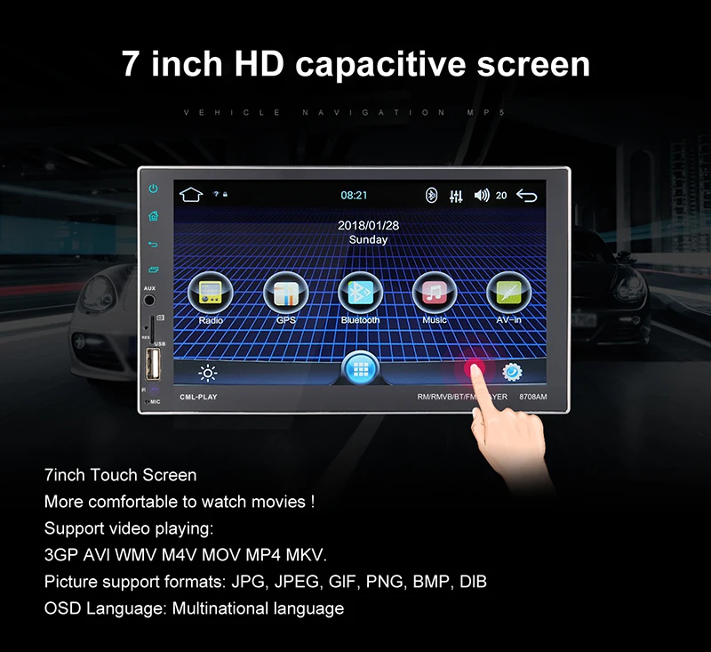 Sale Car Radio autoradio Android 7.1 Universal 7