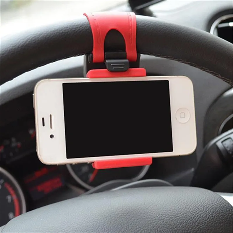 

Car Steering Wheel Mount Holder Rubber Band For iPhone iPod MP4 GPS Accessories for Universal Mobile Phone Car Phone Holder