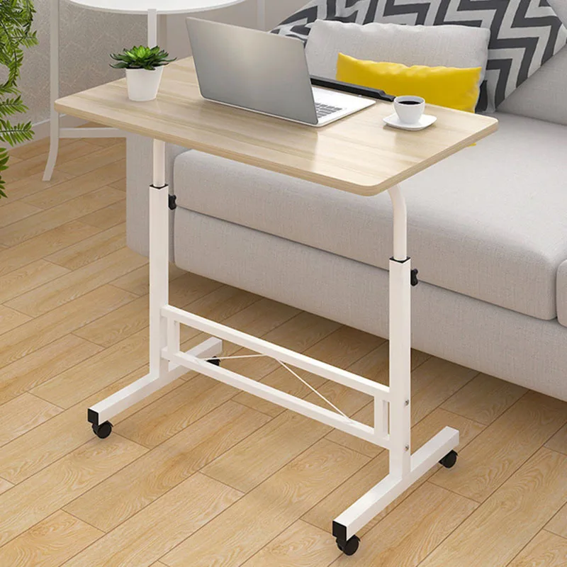 Регулируемый стол для компьютера простой маленькийй столик для кровати ноутбук стол с колесами деревянный ноутбук стол рядом кровать диван