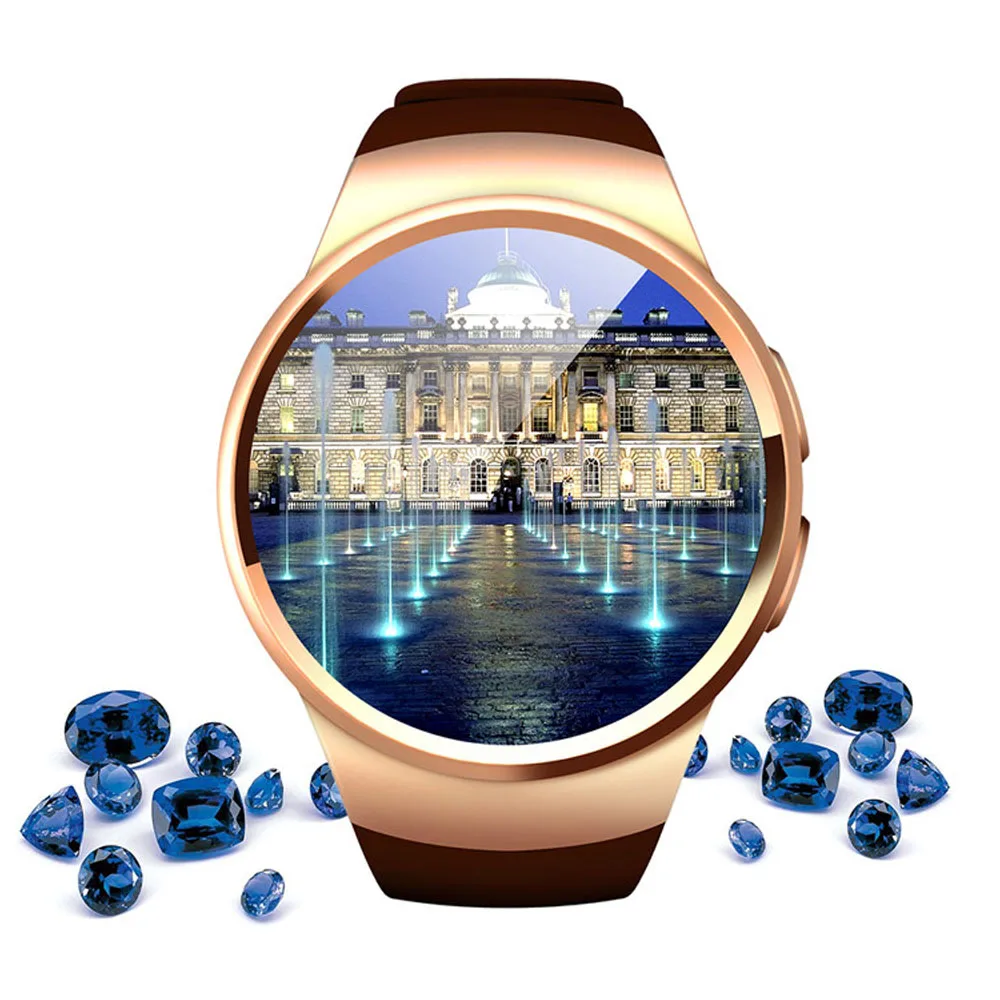 KW18 Heart Rate font b Smartwatch b font Clock For iPhone Android Phone New Arrival Bluetooth