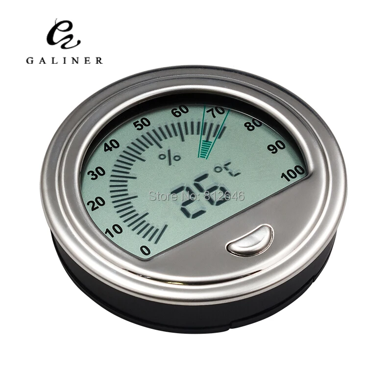 Buy GALINER Round Digital Hygrometer Accurate Cigar