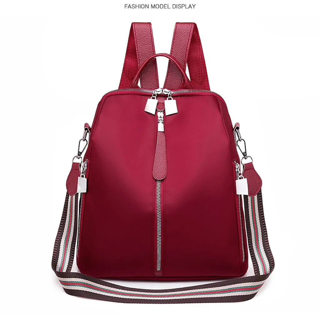 Водонепроницаемый Оксфорд рюкзак анти-кражи большой Ёмкость сумки с полосками Feminina Повседневное школьный рюкзак женский# GEX