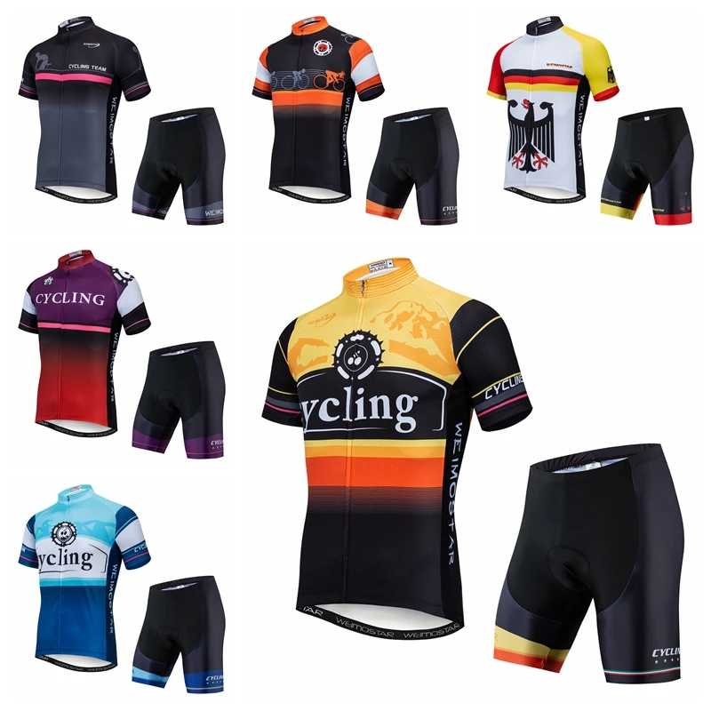 

Pro Team Cycling Jersey Set 2021 Maillot Ropa Ciclismo MTB Bicycle Cycle Clothing Short Sleeve Bike Clothes Gel Shorts Motocross