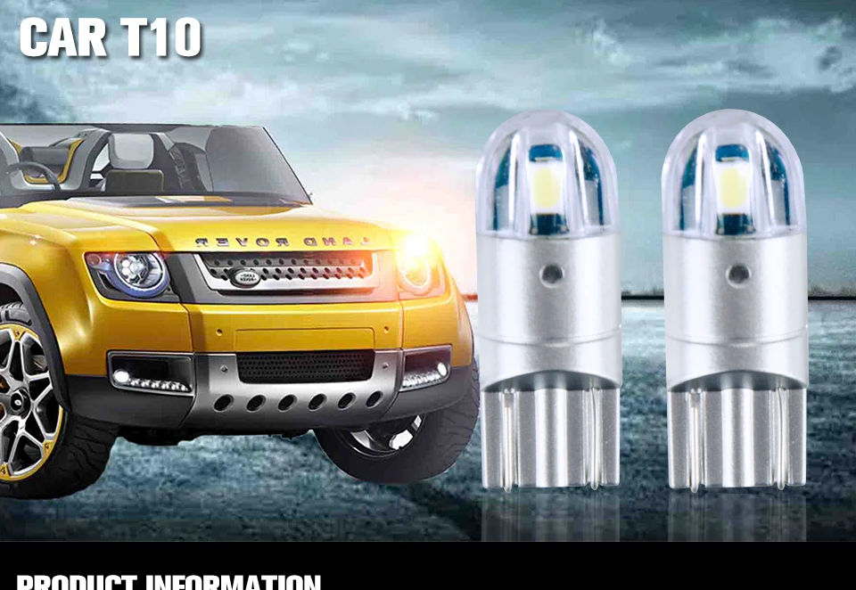 2PCS Car Styling Car Auto LED T10 194 W5W Canbus 10 SMD 5630 LED Light Bulb No Error LED Light Parking T10 LED Car Side Light (3)