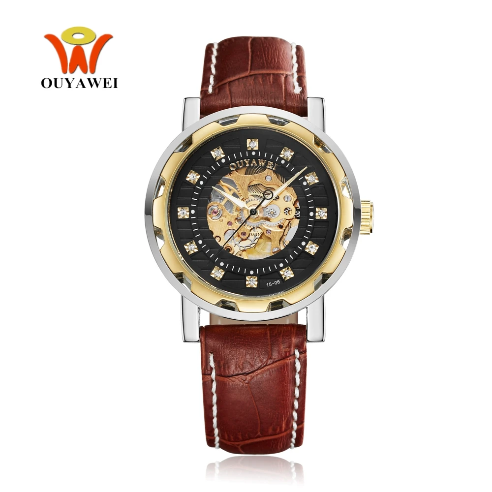 

Orologio Uomo OYW Automatic Mechanical Movement Watch Men Leather Band Watch Fashion Wristwatch Man Analog Watch Hombre Relogio